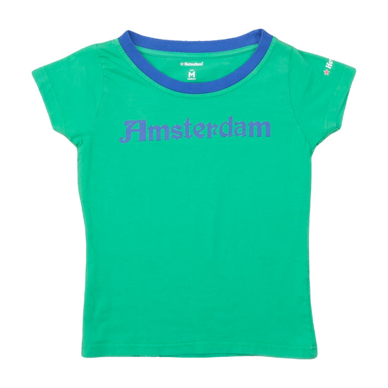 Heineken Amsterdam 1873 Ringer T-Shirt Green M
