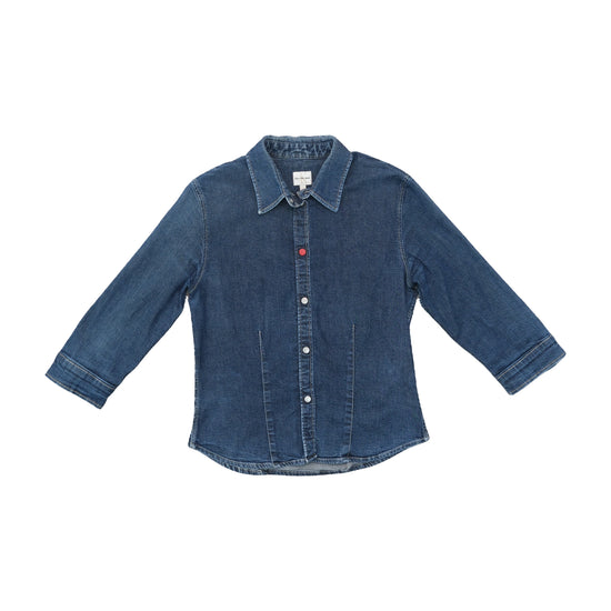 Calvin Klein Jeans Denim Button-Up Shirt Indigo Blue L