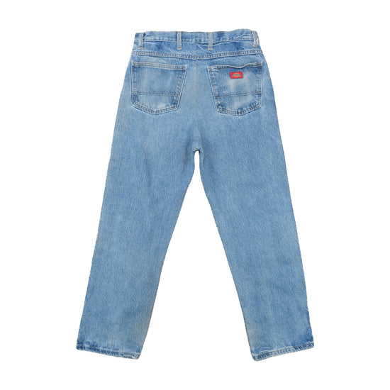 Dickies Straight Leg Jeans Washed Light Blue