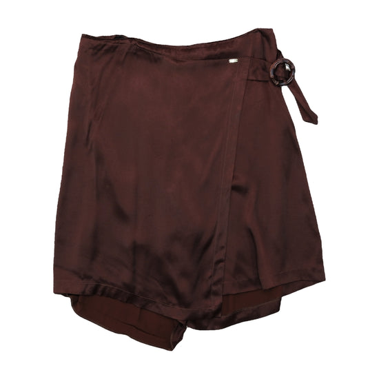 Camomilla Italia Glory Wrap Skirt Chocolate Brown XL