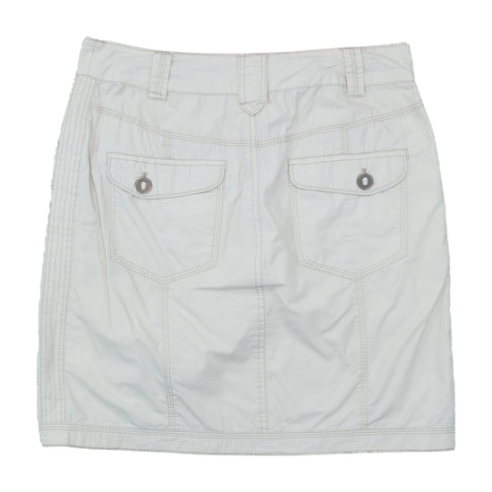 Vintage Cargo Mini Skirt Stone Beige L