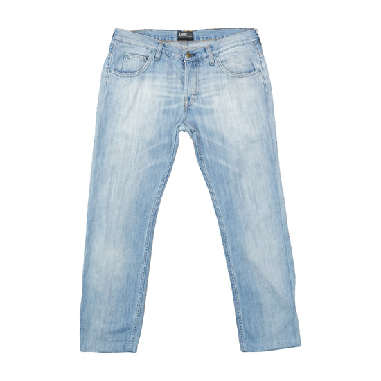 Lee Knox Straight Jeans Light Stonewash Blue L