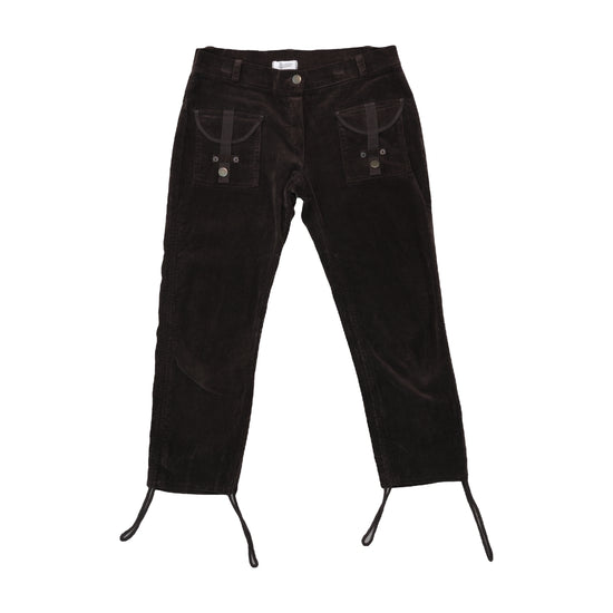 Pimkie Corduroy Cropped Pants Espresso Brown S