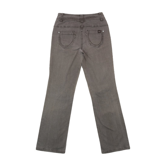 Cecil Toronto Bootcut Jeans Washed Charcoal Gray XS