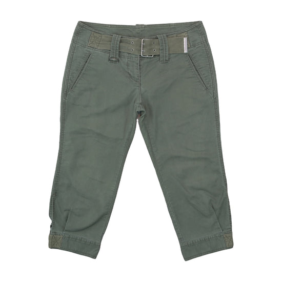 United Colors of Benetton Capri Pants Military Olive Green XL