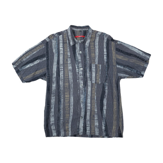 Signum Button Up Shirt Striped Gray M