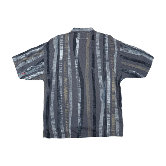 Signum Button Up Shirt Striped Gray M