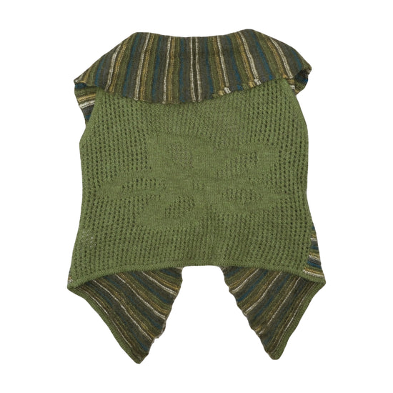 Nara Mague Alpaca Knit Vest Olive Green XS