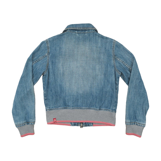 Yes! Miss Denim Jacket Acid-Wash Blue M