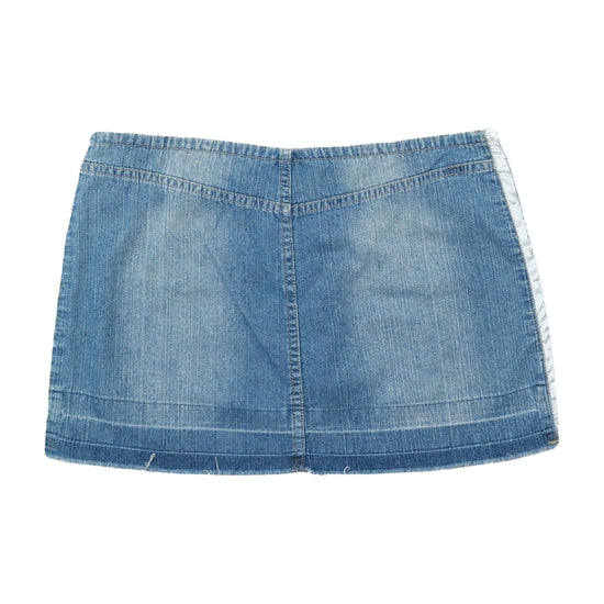 R3DS Denim Mini Skirt Y2K Panel Blue XL