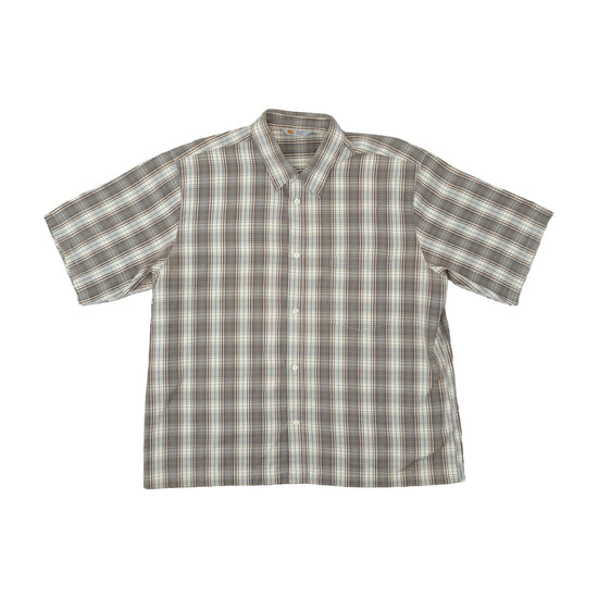 Carhartt Rugged Outdoor Wear Plaid Shirt Gray 2XL