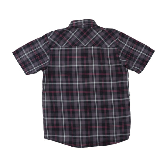 Carhartt S/S Parker Shirt Charcoal Plaid Gray S