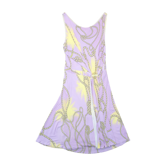 Versace Collection Sleeveless A-Line Dress Purple m