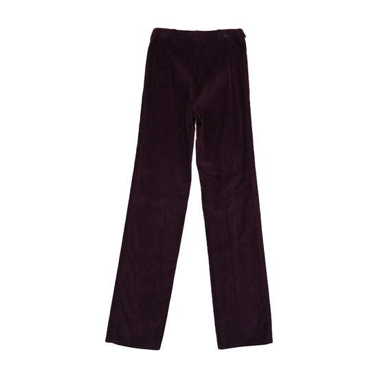 Philippe Salvet Wide-Leg Corduroy Pants Plum Purple XXS