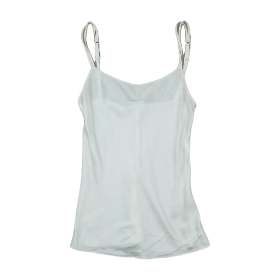 Intimissimi Satin Camisole Braided Trim Ivory White
