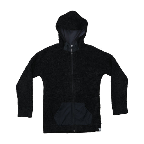 Adidas Sherpa Fleece Full-Zip Hoodie Black XS