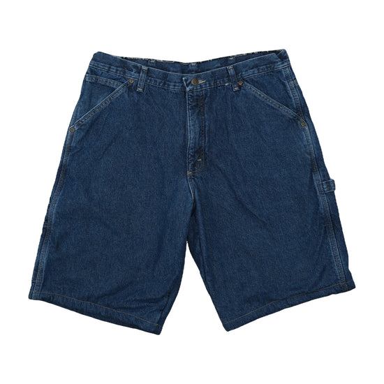 Wrangler Carpenter Denim Shorts Medium Dark Indigo Blue M
