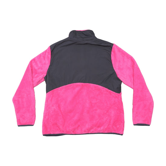 Fila Sport Faux-Fur Fleece Jacket Hot Pink XL