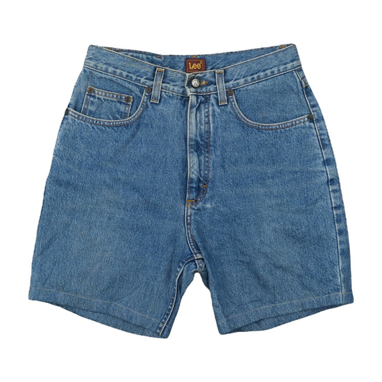 Lee Rough Rider Denim Shorts Medium Wash Blue XS