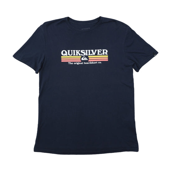 Quiksilver Boardshort Co. Graphic T-Shirt Navy L