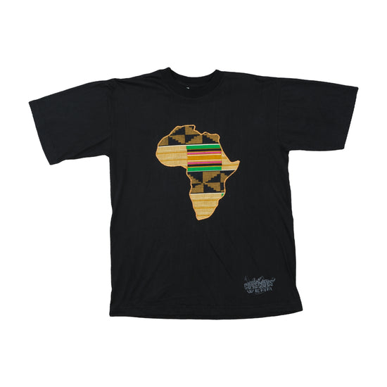 Conscious Wear Africa Kente Appliqué T-Shirt Black XL