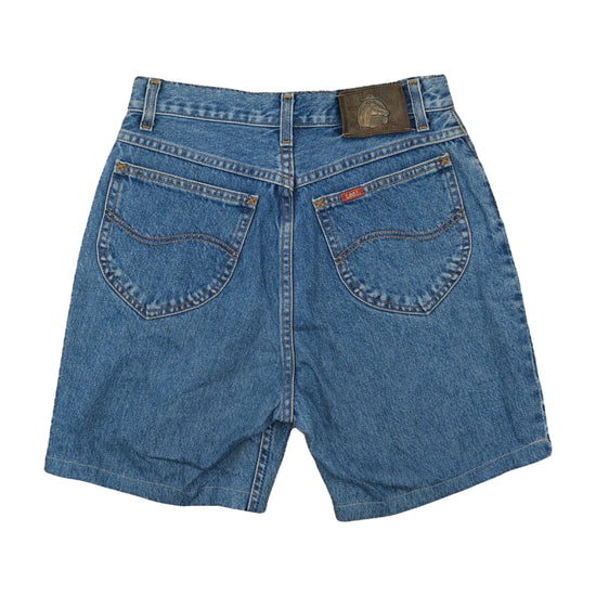 Lee Rough Rider Denim Shorts Medium Wash Blue XS