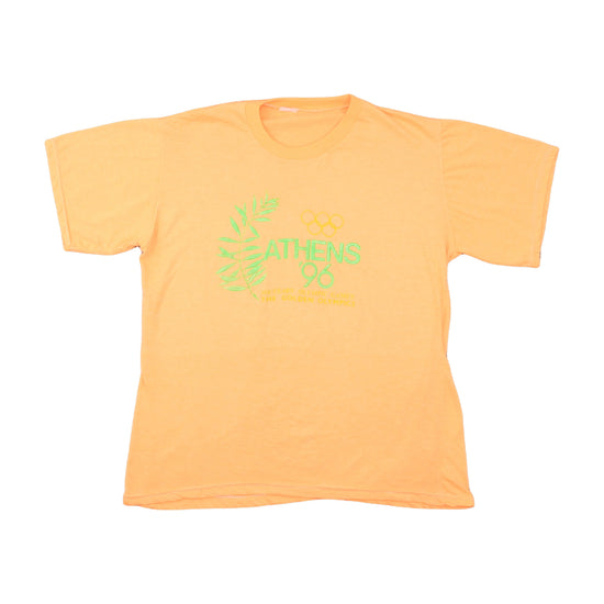 Leader Athens 96 Olympics Graphic T-Shirt Orange M