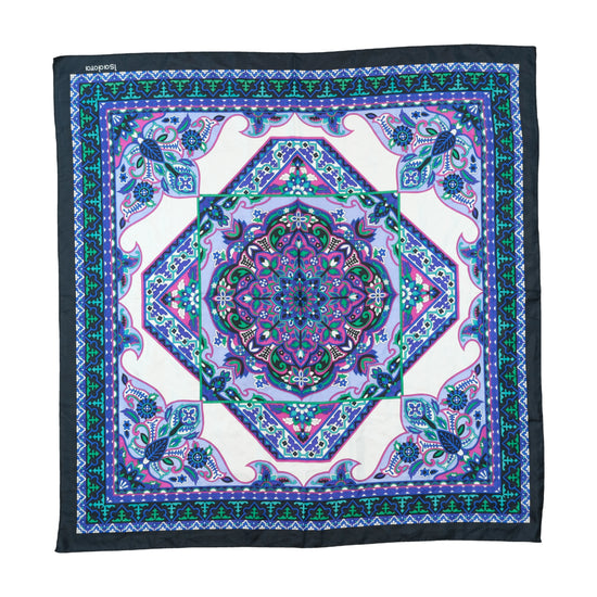 Isadora Scarf Mandala Paisley Print Multicolor