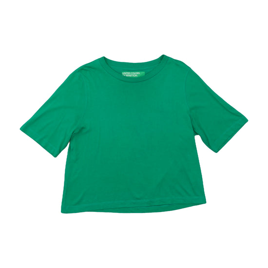 United Colors of Benetton Crop T-Shirt Kelly Green M