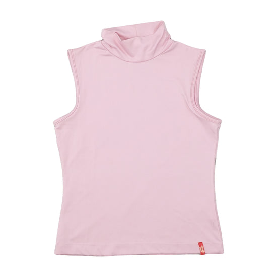 Aino Collection Sleeveless Turtleneck Tank Top Baby Pink M