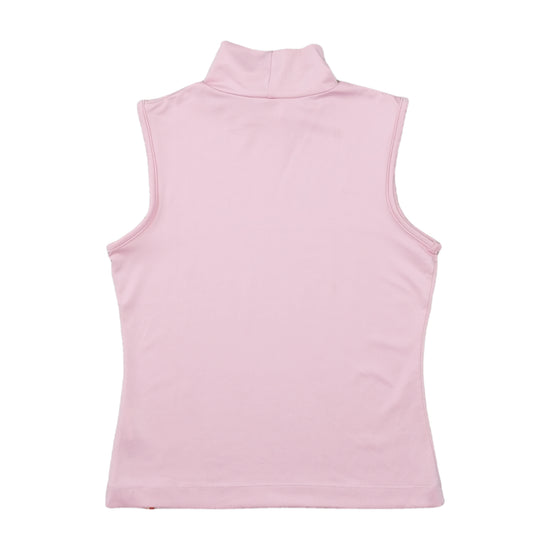 Aino Collection Sleeveless Turtleneck Tank Top Baby Pink M