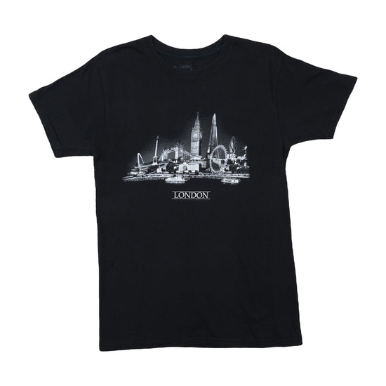 Hanes London Skyline Graphic T-Shirt Black S