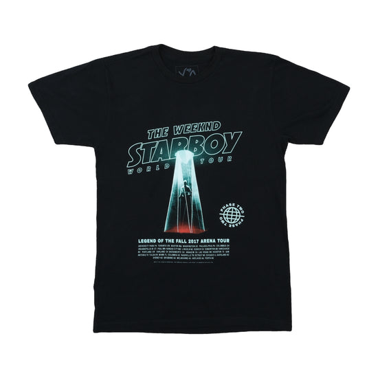 XO The Weeknd Starboy 2017 Tour Graphic Tee Black S