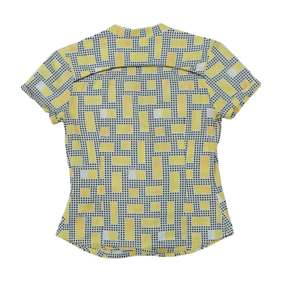 Miss Sixty Y2K Allover Print Blouse Yellow S