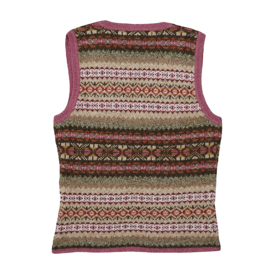 GANT Fair Isle Lambswool Knit Vest Pink M