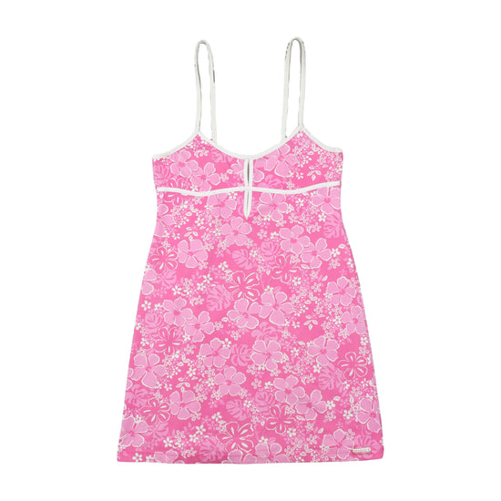 Georgo's Sports Wear Floral Mini Dress Hot Pink