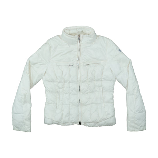 Armani Jeans AJ Puffer Jacket Off-White L