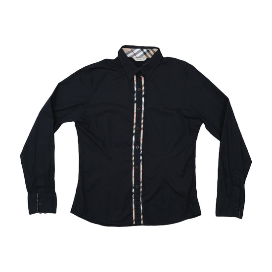 Burberry London Button Up Shirt Nova Check Black M