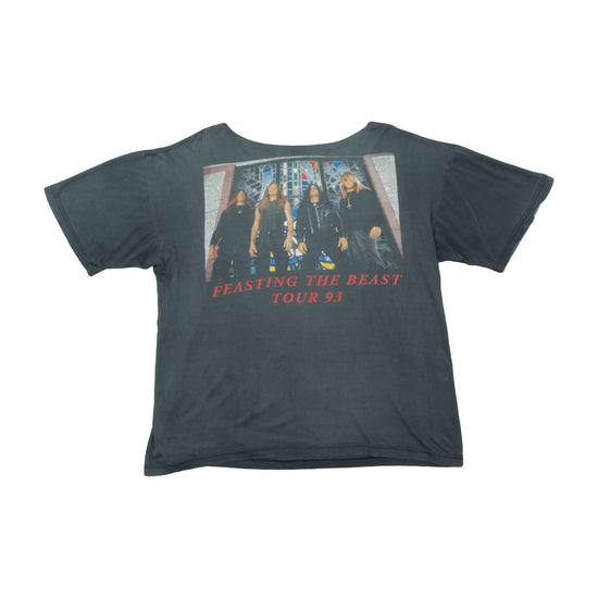 Vintage Deicide Amon Feasting the Beast Tour 93 Tee Black L