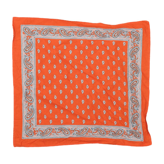 Glarner Tüechli Swiss Bandana Scarf Burnt Orange Paisley