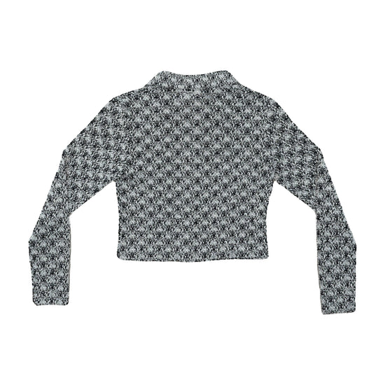 Pimkie Cropped Boucle Cardigan Black White