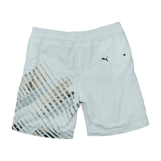 Puma Lifestyle Shorts Mosaic Graphic Print White M