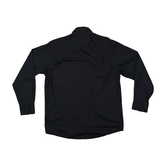Fruit of the Loom Button Up Shirt Corporate Logo Black M