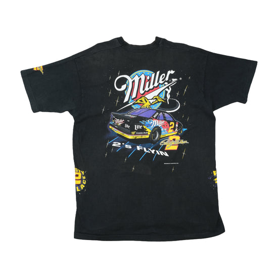 Fruit of the Loom Rusty Wallace #2 NASCAR AOP T-Shirt Black 3XL