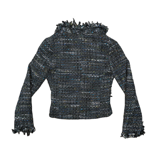 Madonna Boucle Cropped Blazer Black