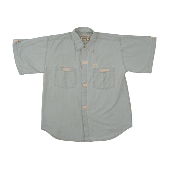 Mondial Vintage Short Sleeve Shirt Faded Sage Grey XL