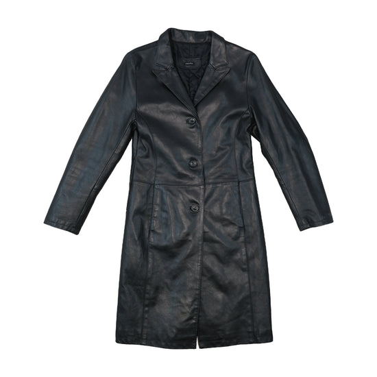 Phard Leather Coat Tailored Black M