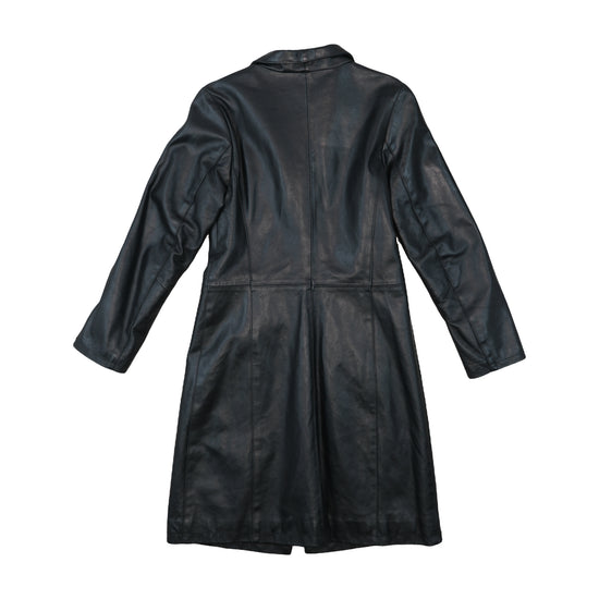 Phard Leather Coat Tailored Black M