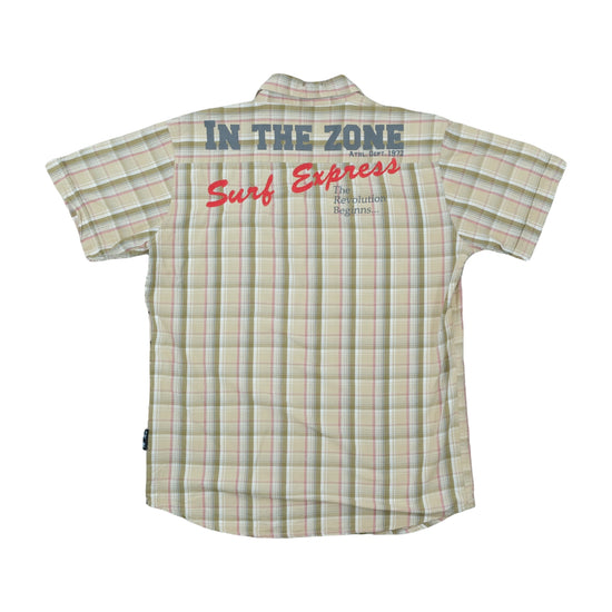 Blend Surf Express Madras Plaid Shirt Beige M