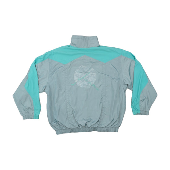 Ellesse Vintage Track Jacket Grey Teal Colour-Block 2XL